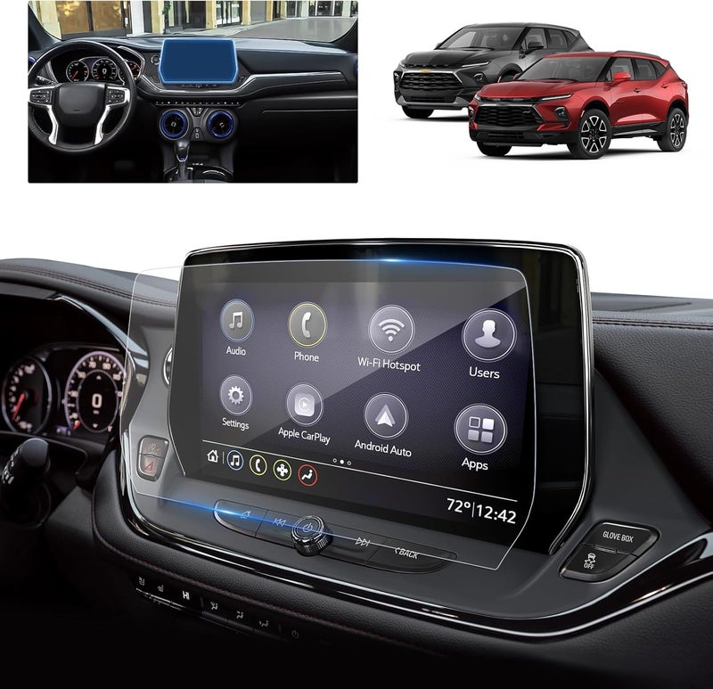 BSTW for 2025 Blazer Screen Protector for 2023 2024 Chevy Blazer 2LT/3LT/RS/Premier 10.2-in Touchscreen for 2025 Chevy Blazer Accessories Tempered Glass Protective Film - Image 1